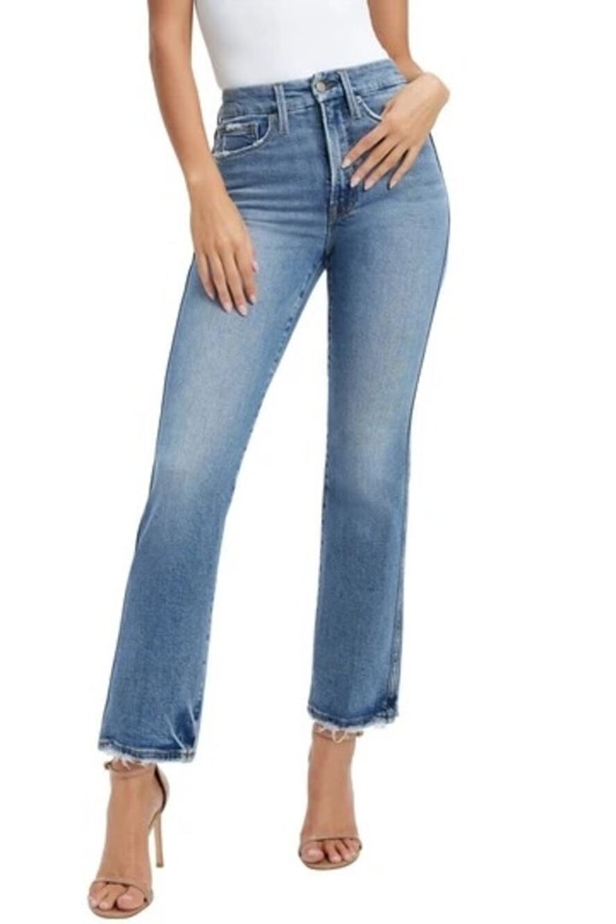 Good American Good Curve Straight Denim Jeans Indigo Size 16 GCST802T Curvy